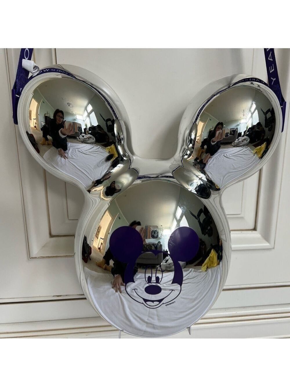 Disney Parks Disney100 Platinum Mickey Mouse Balloon Popcorn Bucket